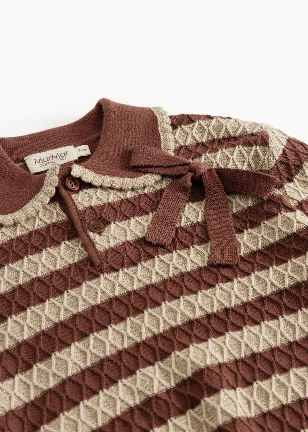 MarMar Copenhagen Taneno trøje Gold Glitter Stripe pige