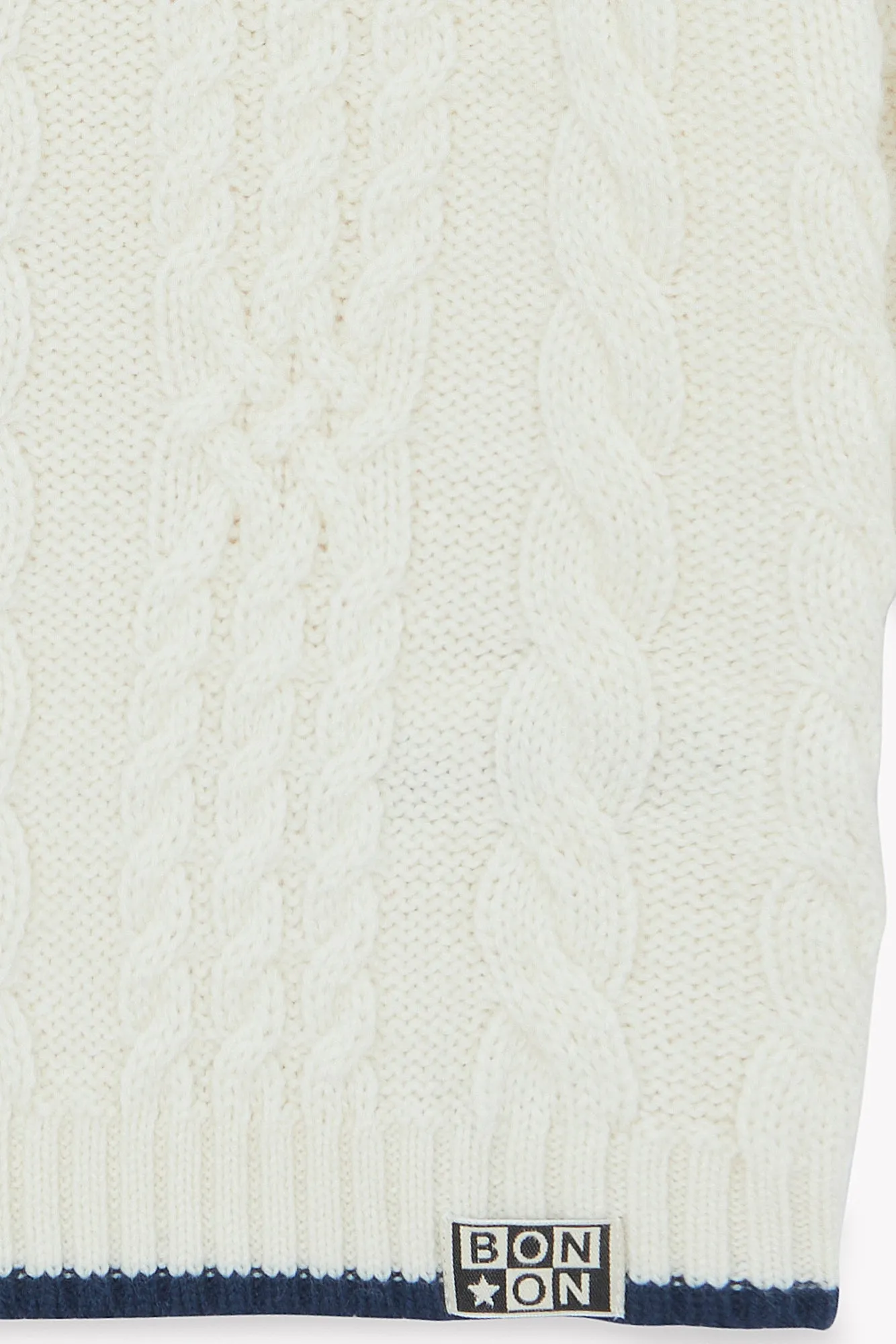 Bonton Maylon sweater mouton strik ecru 4-14 år