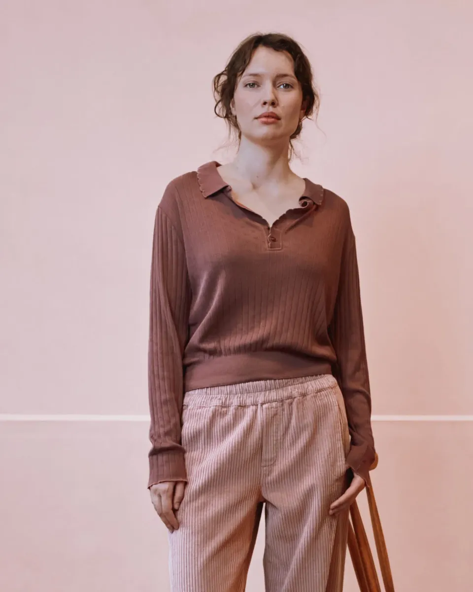 Emile et Ida Erano langærmet t-shirt violine