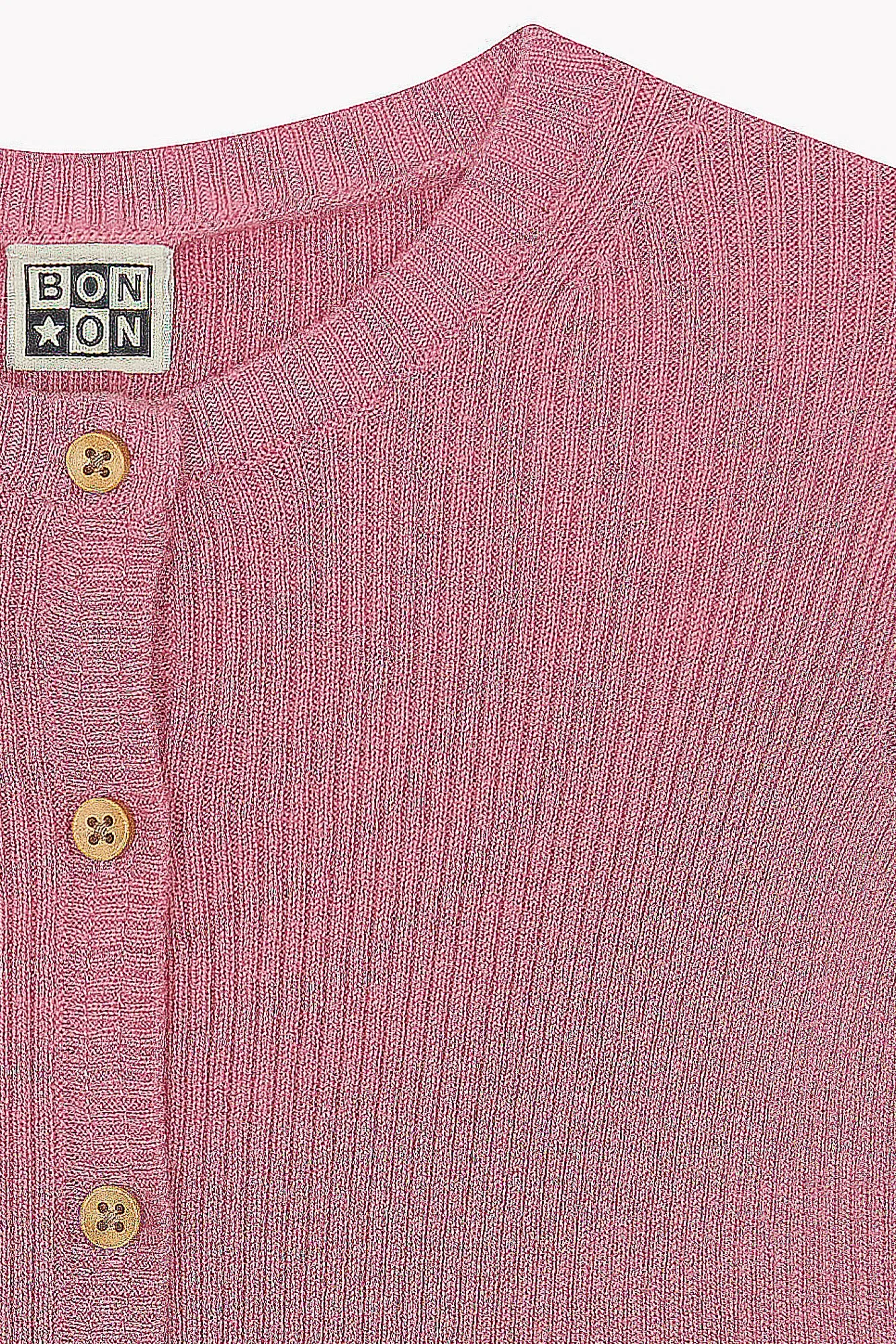 Bonton Lotta cardigan rosa pinkyee strik til pige