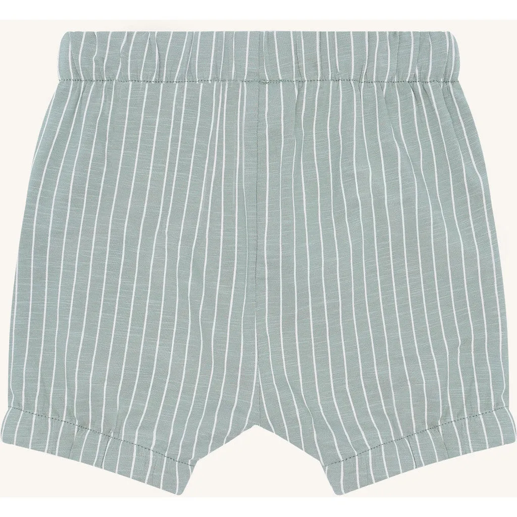 Hust & Claire Halvor shorts iceberg stribet økologisk
