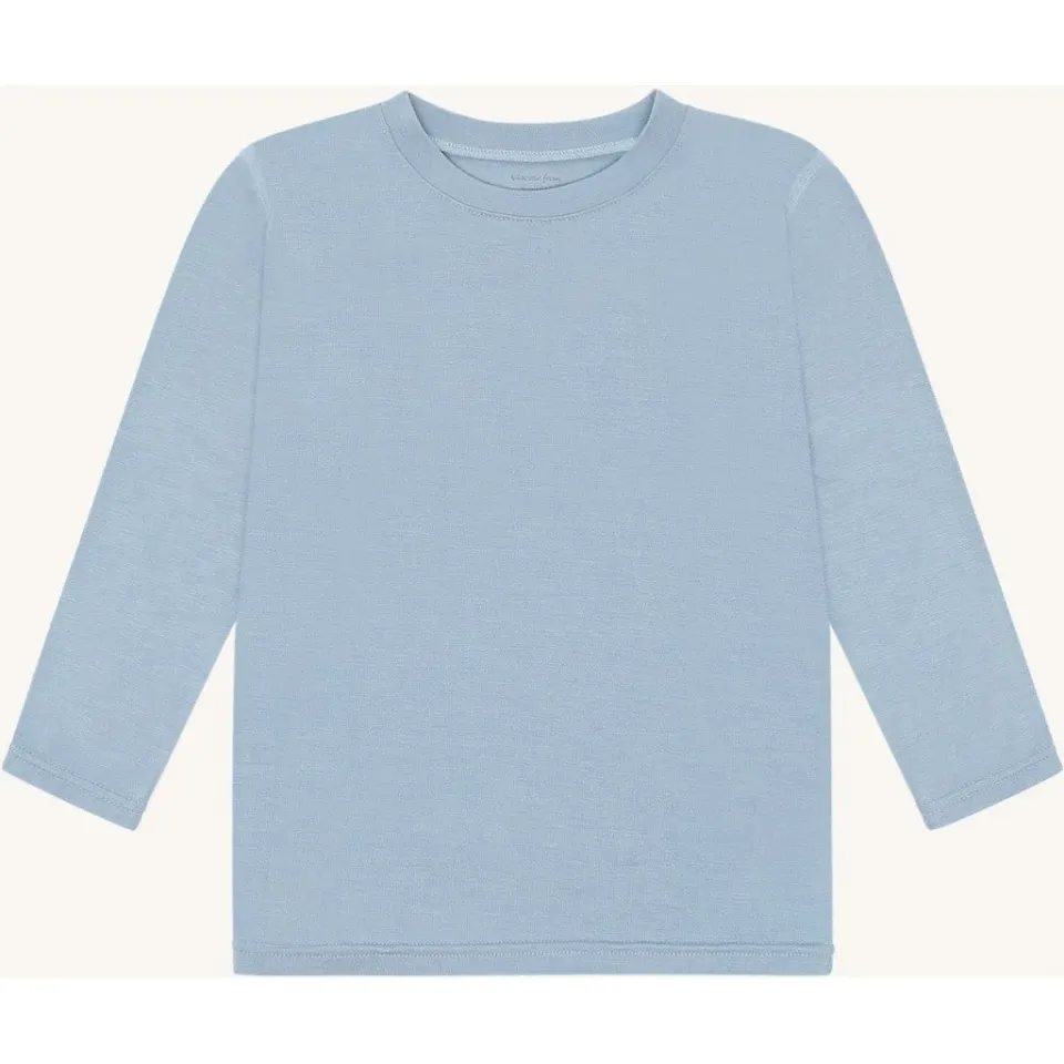 Hust & Claire HCAustin Solid T-shirt Light Blue bambus