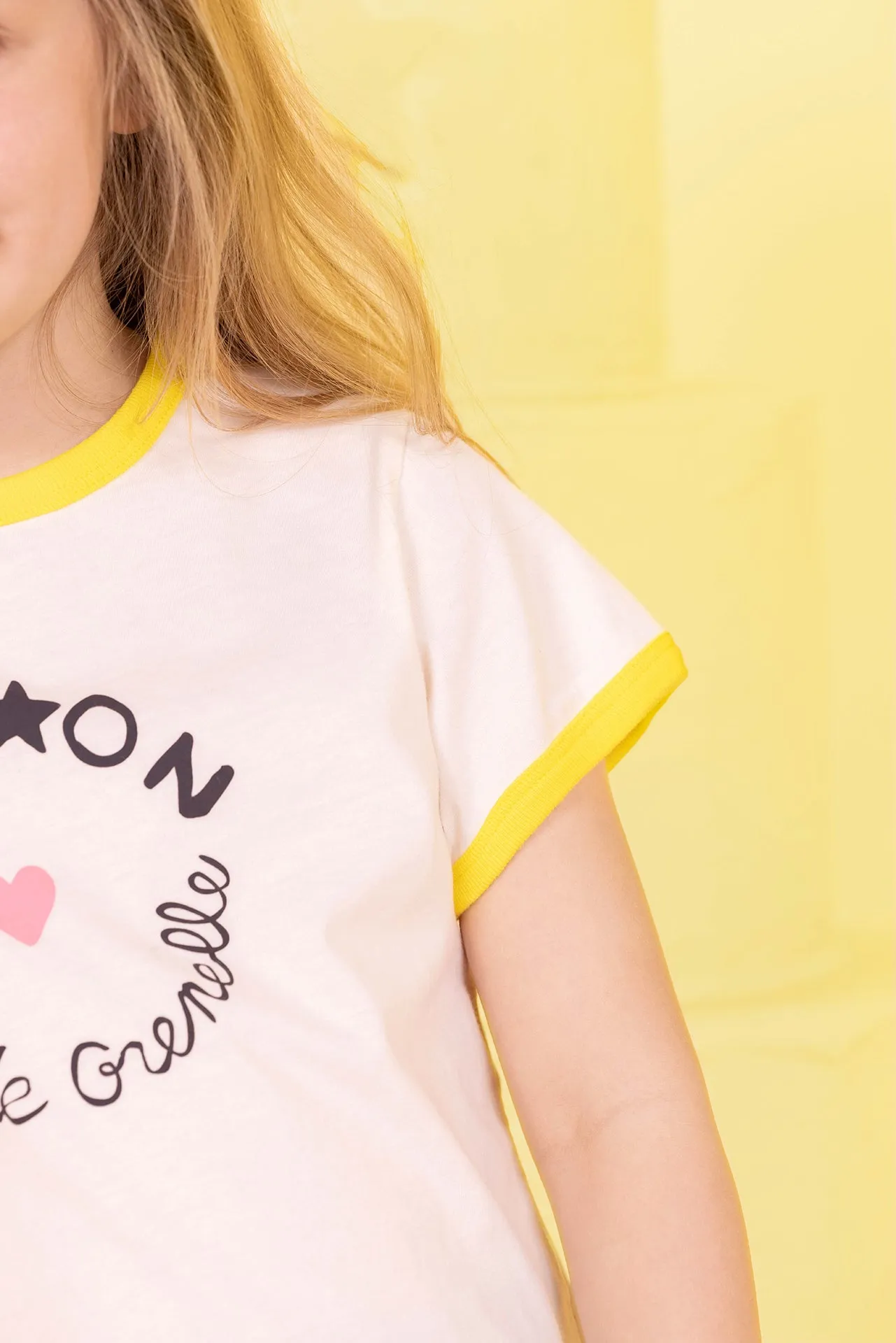 Bonton Napo t-shirt hvid bomuld print Milk 3A