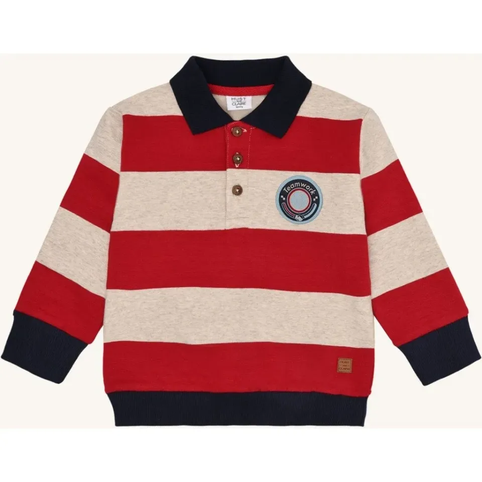 Hust & Claire HCSejer sweatshirt Warm Red økologisk bomuld