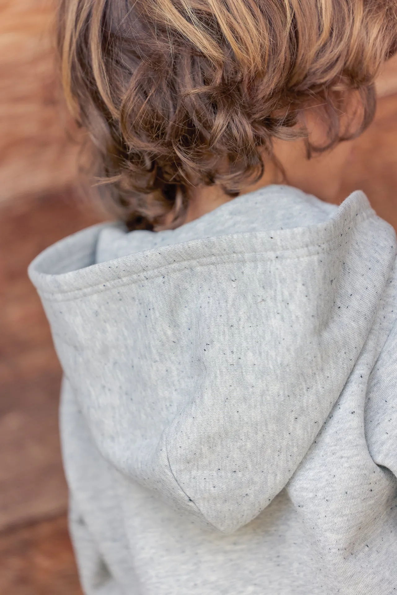 Bonton Lu sweatshirt grå lynlås 4-14A