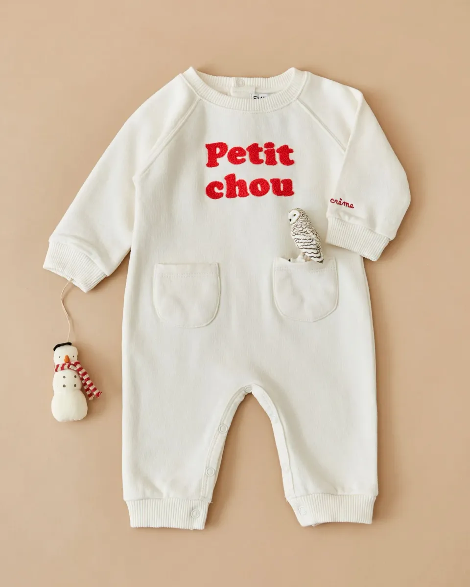 Emile et Ida Petit Chou dragt ecru bomuld