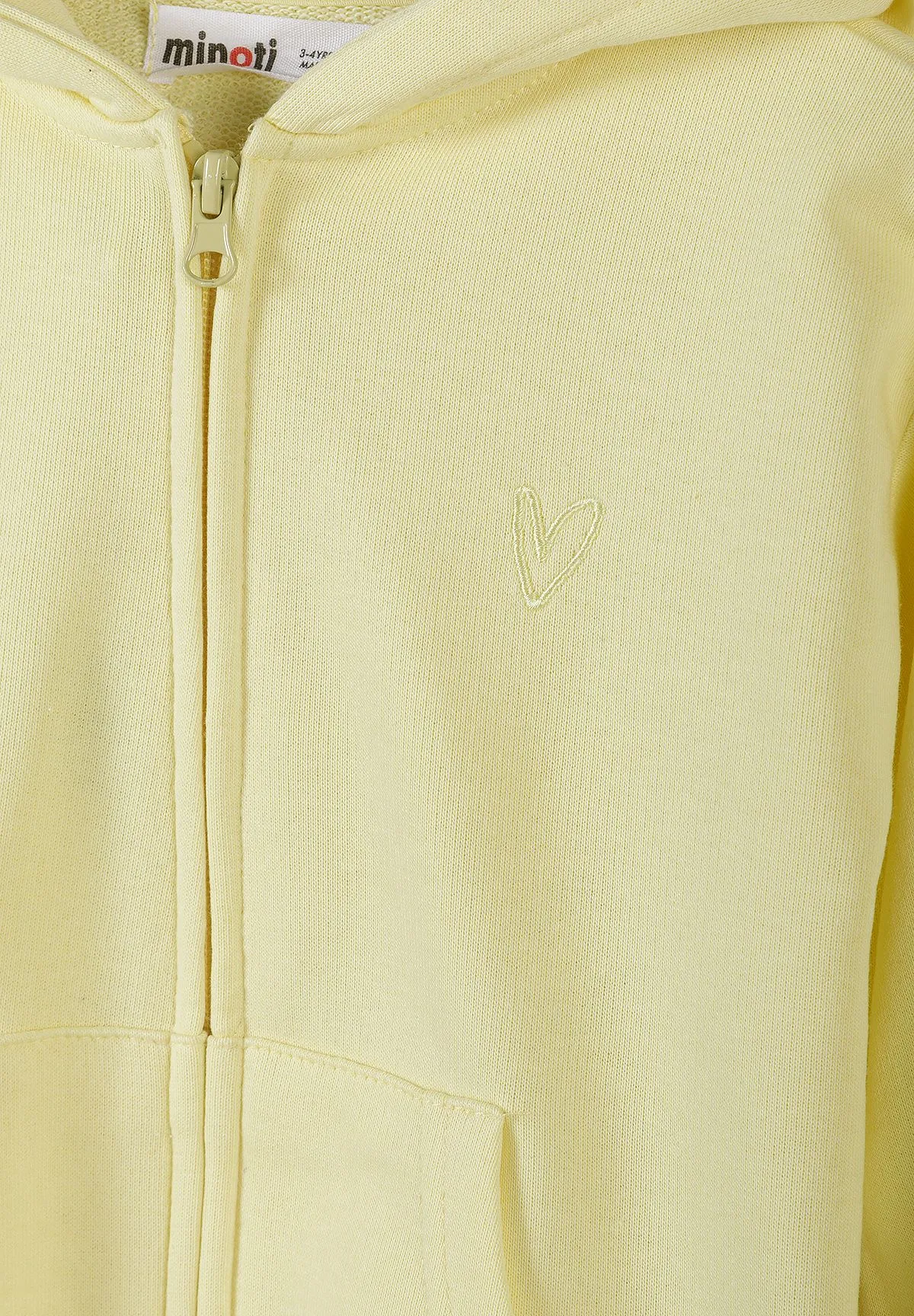 Minoti 44736 zip-hoodie gul 2-pak bomuld