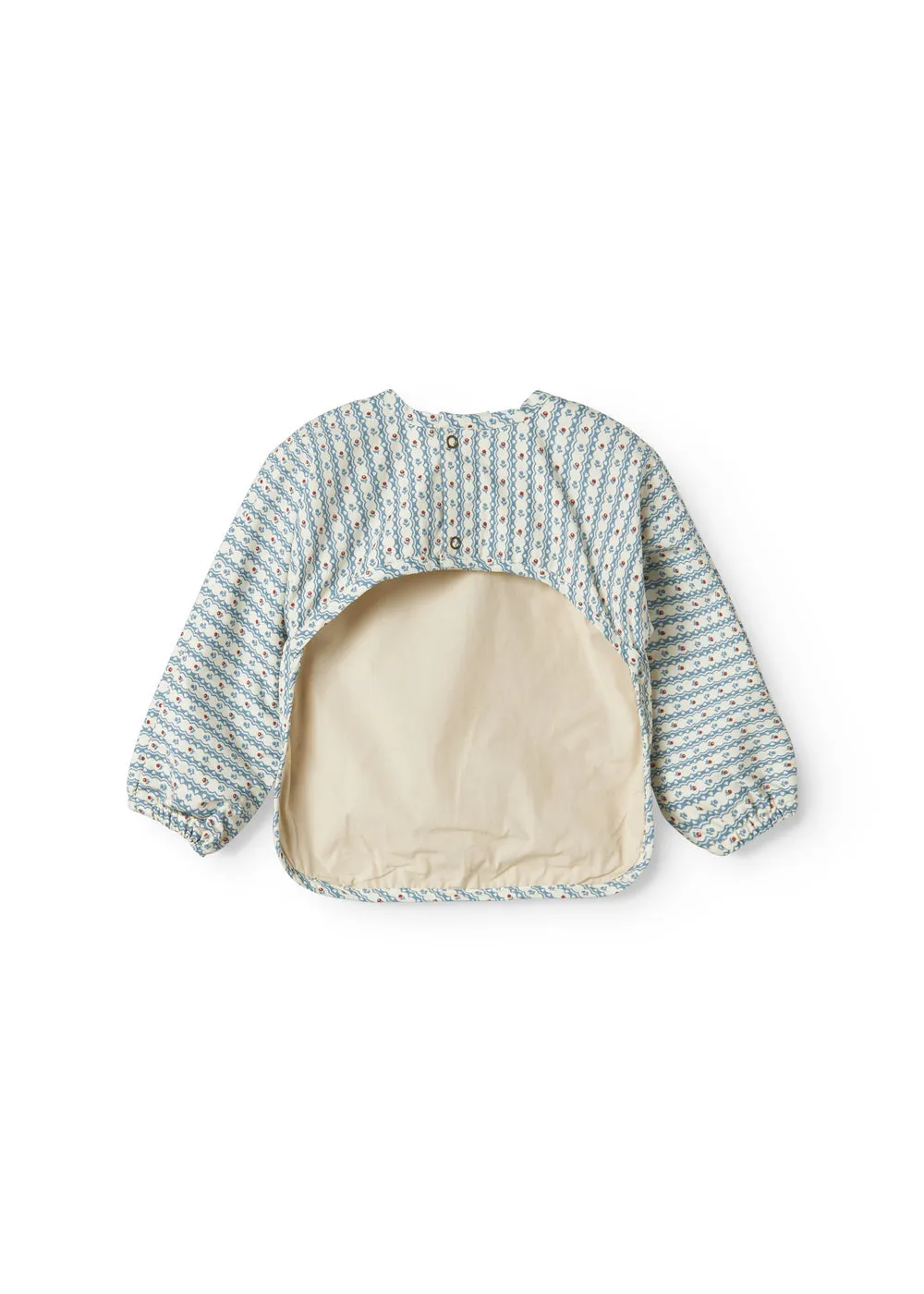 MarMar Copenhagen Apron LS spiseforklæde Floral Stripe langærmet