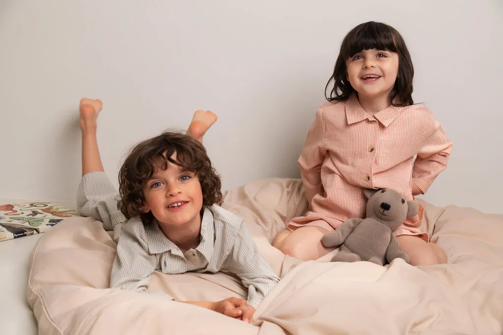MarMar Pajama Set pyjamas Blue Stone Stripe øko