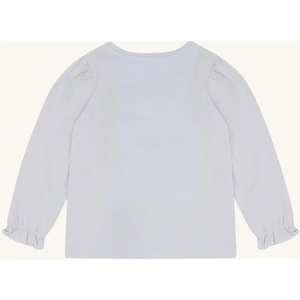 Hust & Claire Alma Poodle T-shirt A Bit Blue langærmet