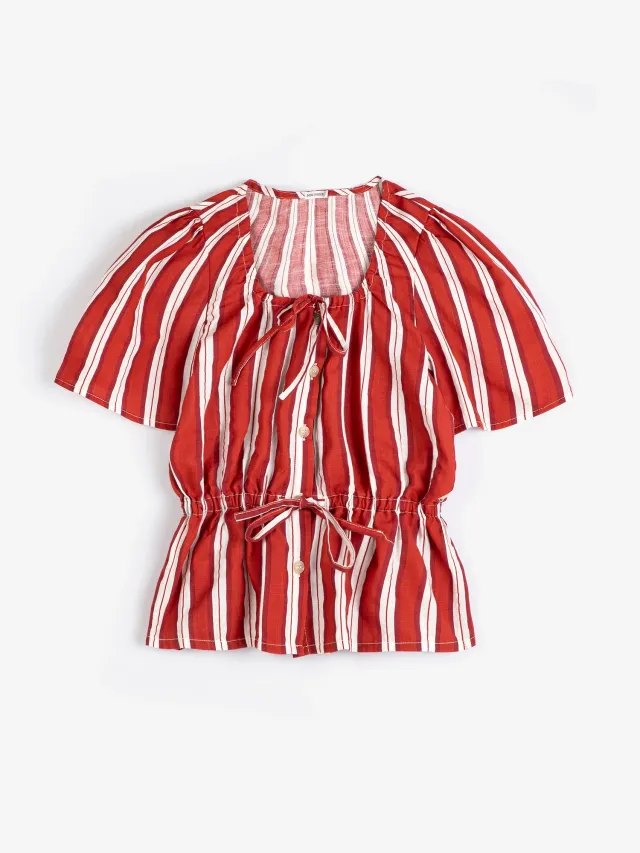 Bobo Choses Pickles sb126ad018 stribet peplum top XS-XL