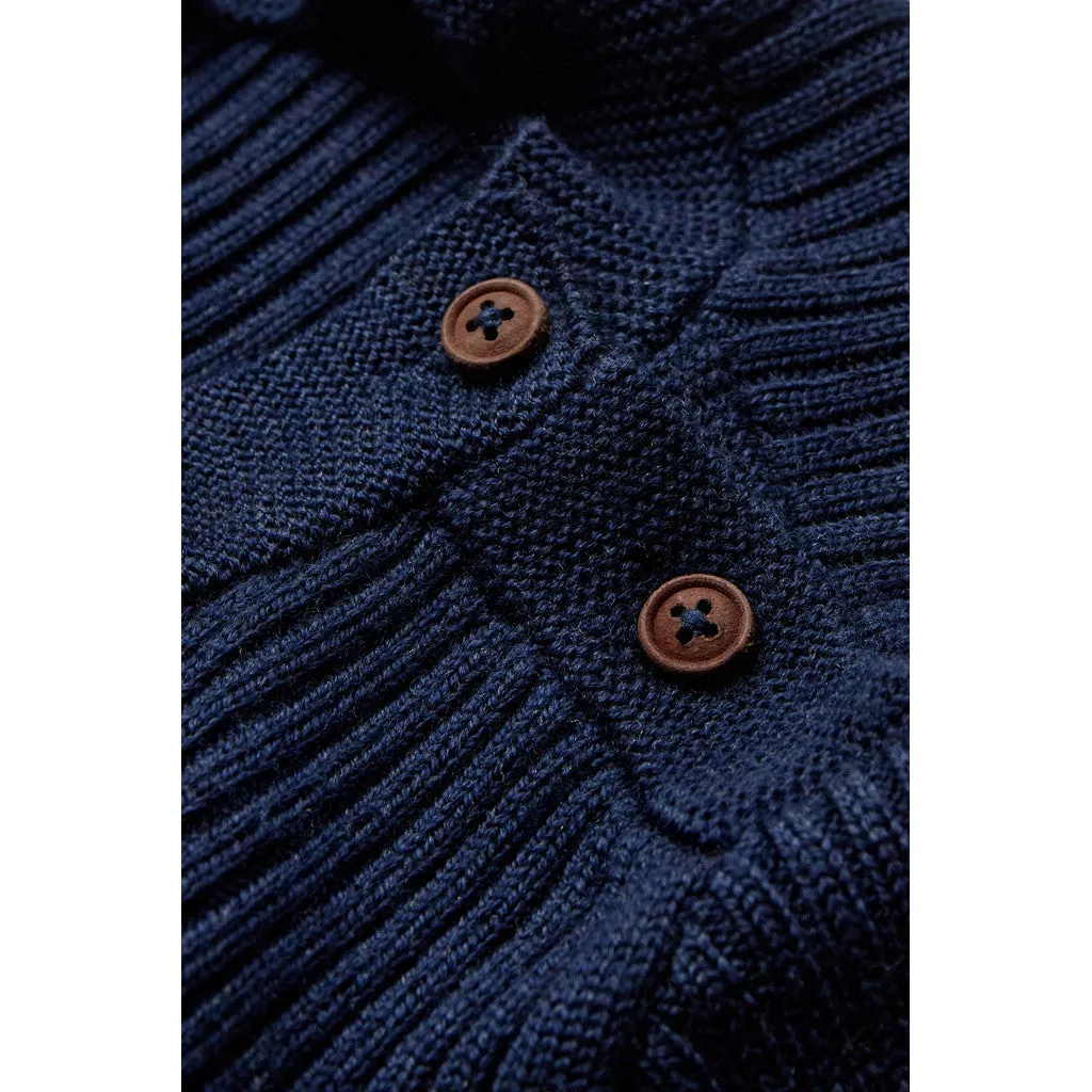Hust & Claire Pil Wool Rib pullover blues merino
