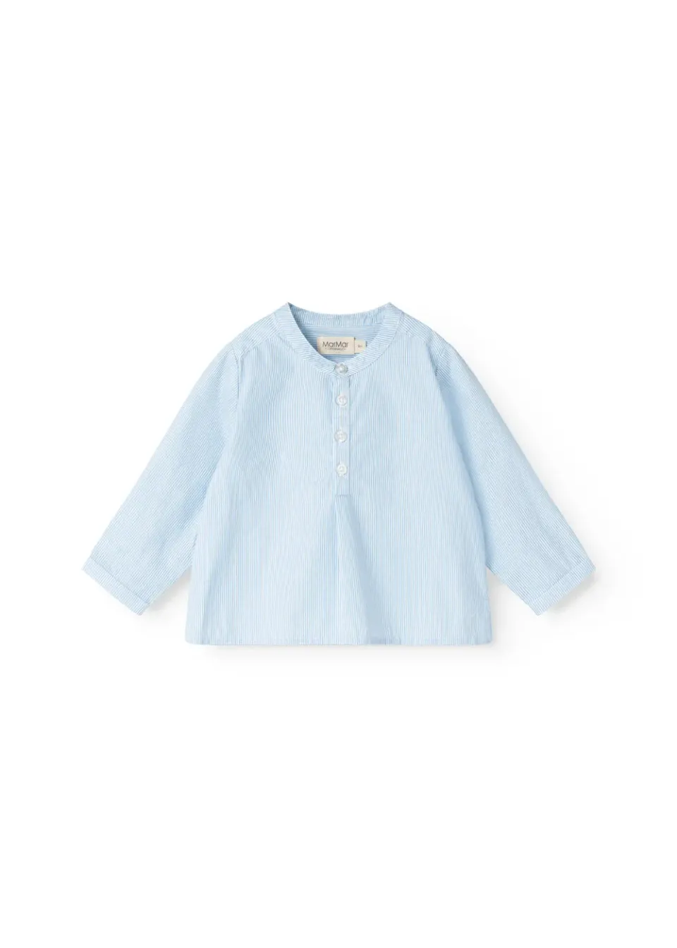 MarMar Totoro skjorte Azure Water Stripe poplin