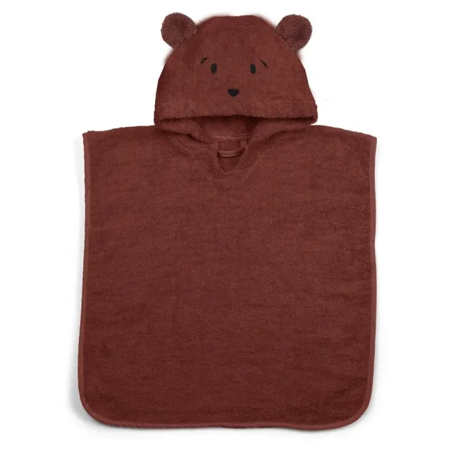 nuuroo Adelin poncho Mahogany økologisk bomuld