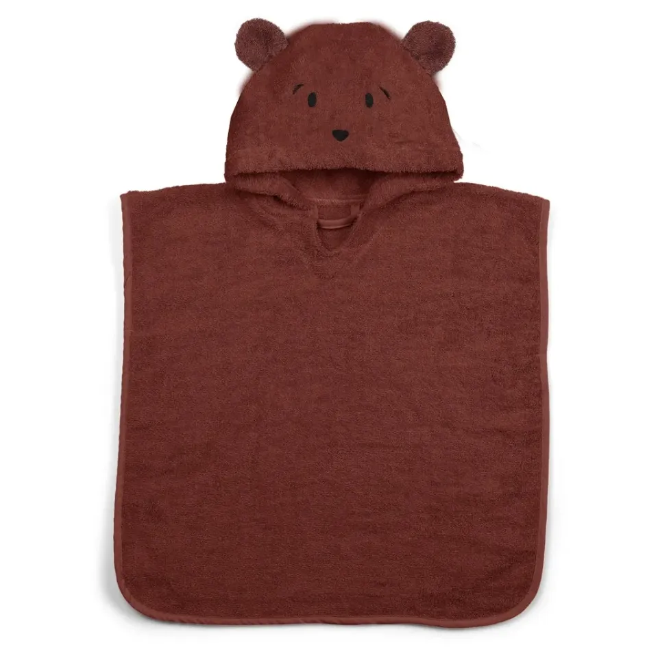 nuuroo Adelin poncho Mahogany økologisk bomuld
