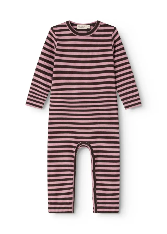 MarMar Plain Rompy heldragt heather stripe