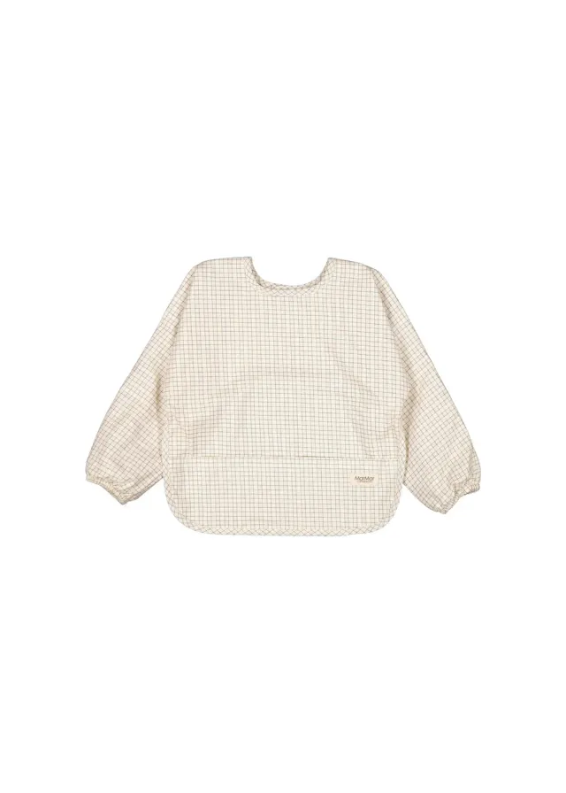 MarMar Copenhagen Apron LS spiseforklæde Deep Lake Check