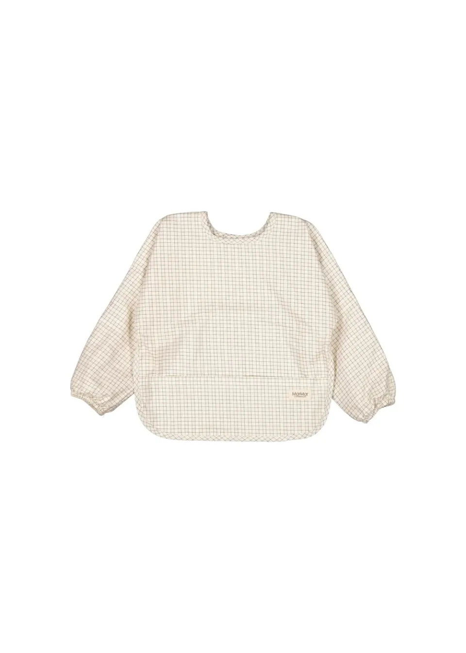 MarMar Copenhagen Apron LS spiseforklæde Deep Lake Check