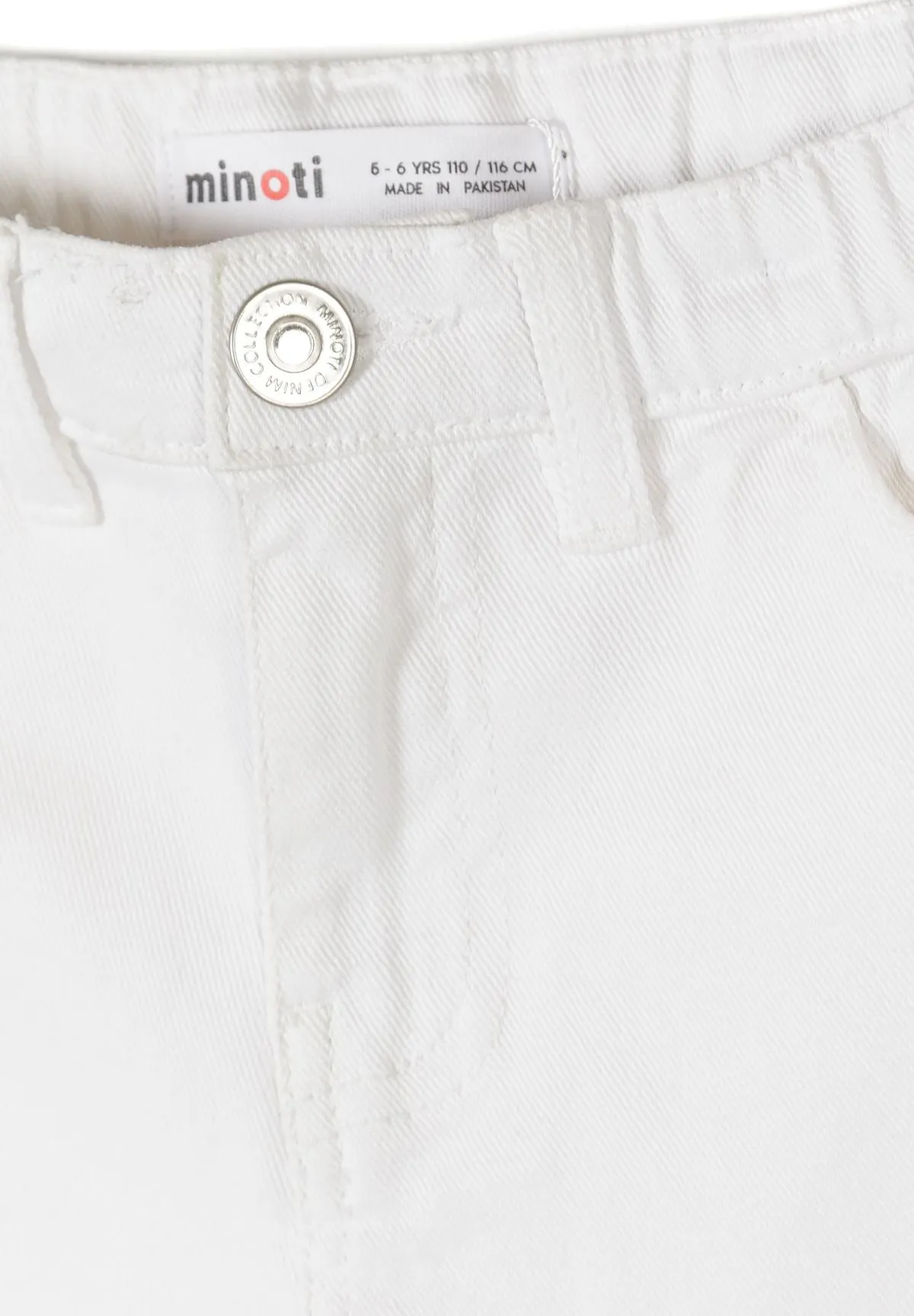 Minoti 44924 shorts 2-pak hvid lyseblå piger