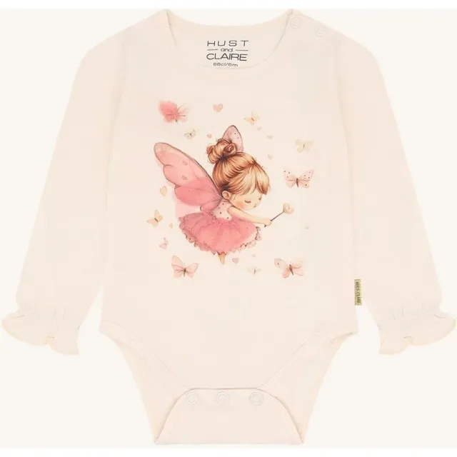 Hust & Claire HCBritt Baby body Petal Pink økologisk