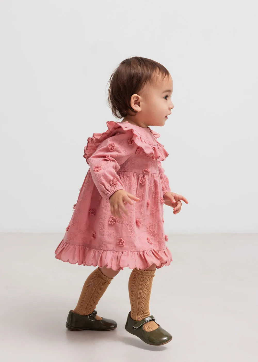 MarMar Deas LS kjole Pink Delight broderi