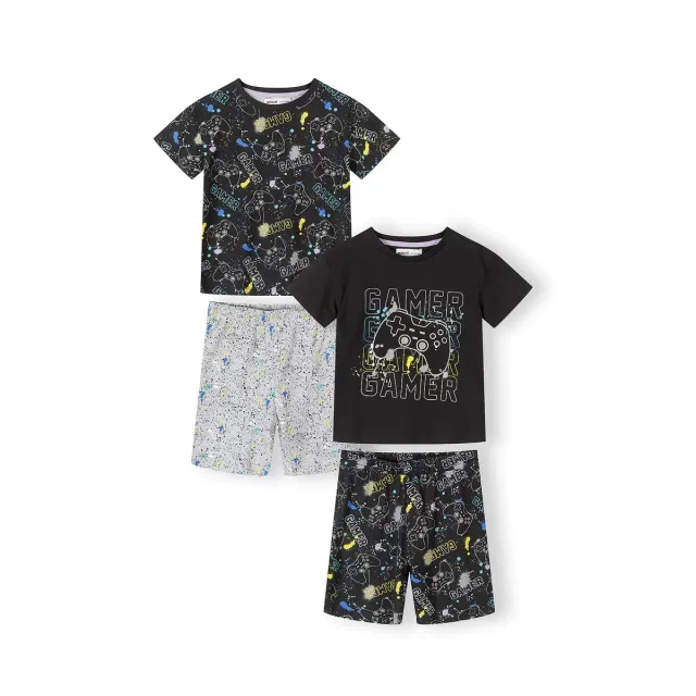 Minoti 43021 pyjamas til drenge 2-pak gaming bomuld