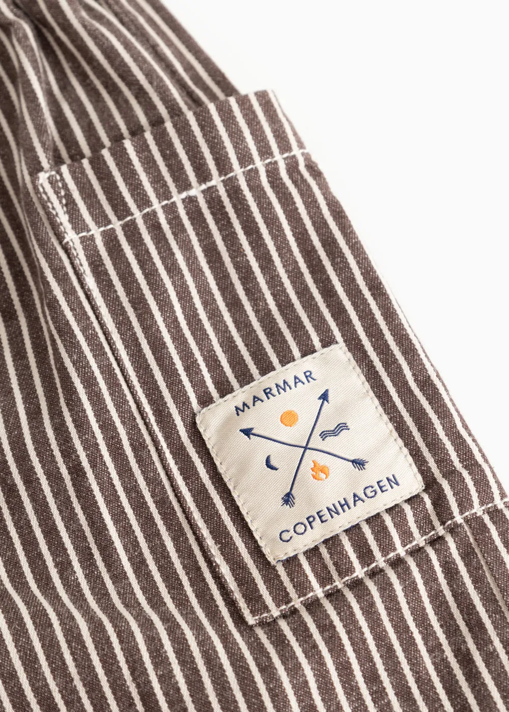 MarMar Panto bukser Dark Brownie Stripe blød denim