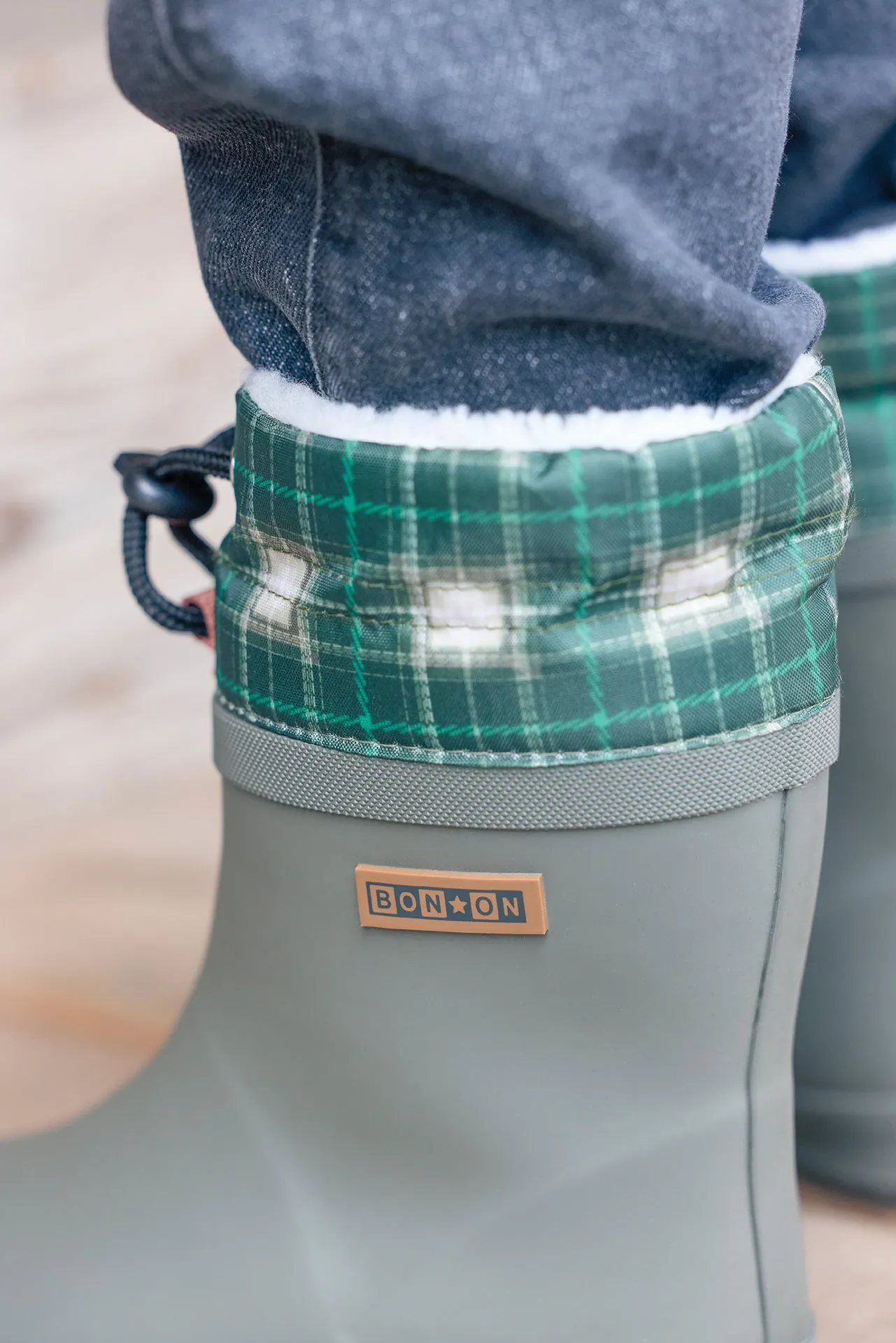 Bonton Ploc gummistøvler kaki tern 100% gummi