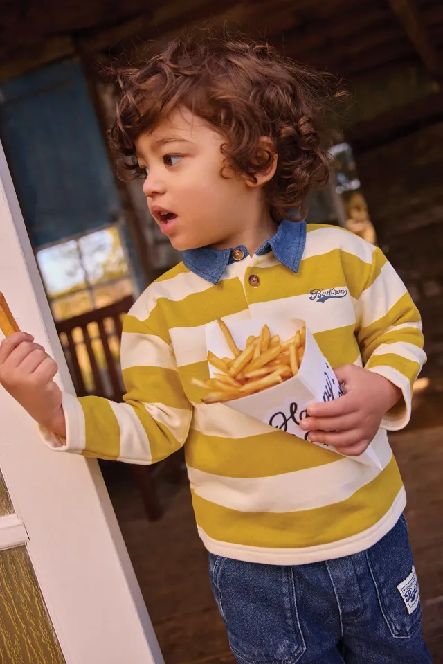 Bonton Pesto polo stribet bomuld 2A