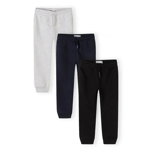 Minoti 44801 joggingbukser 3-pak cargo navy