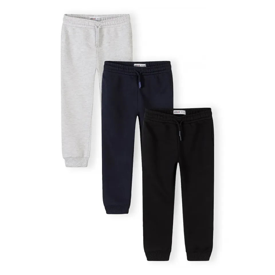Minoti 44801 joggingbukser 3-pak cargo navy