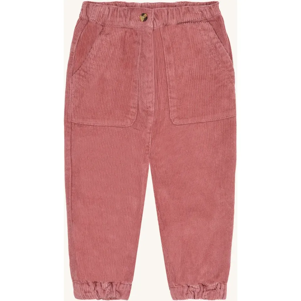 Hust & Claire Tammy fløjlsbukser Dry Rose bomuld