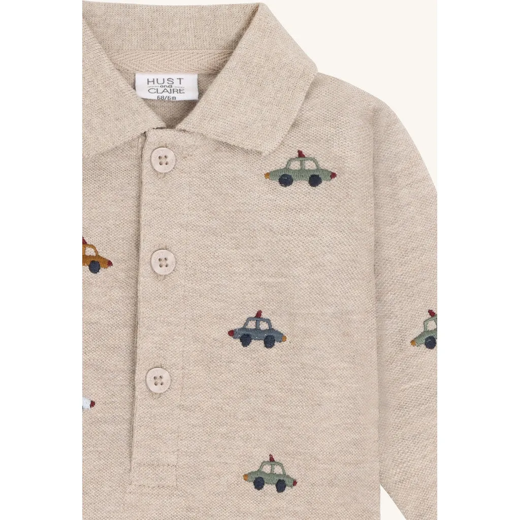 Hust & Claire HCBendy Police body beige melange bomuld