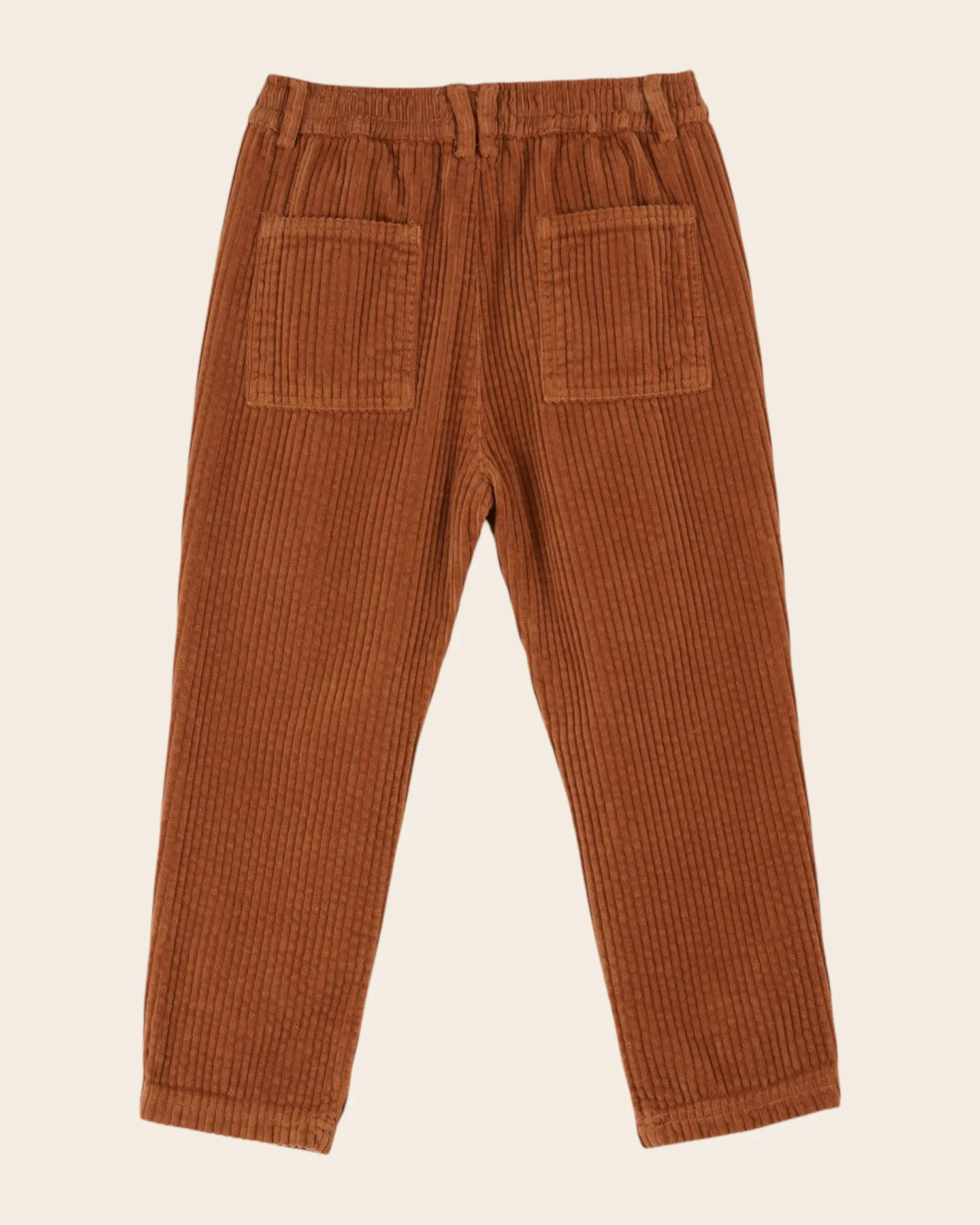 Emile et Ida Pecan fløjlsbukser caramel bred riflet