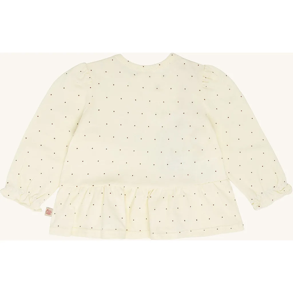 Hust & Claire HCAnna Trolly langærmet t-shirt off white økologisk