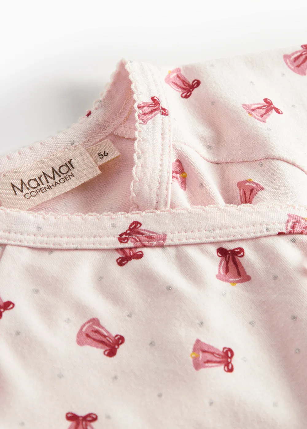 MarMar Tut Wrap LS bluse Bells juleprint