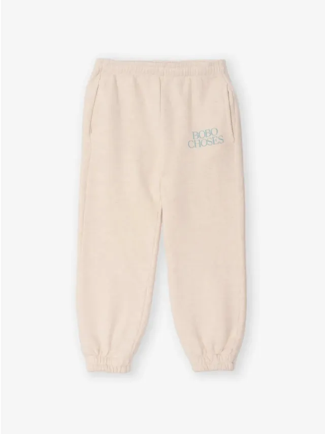 Bobo Choses All About Monsters joggingbukser beige 2-3Y bomuld