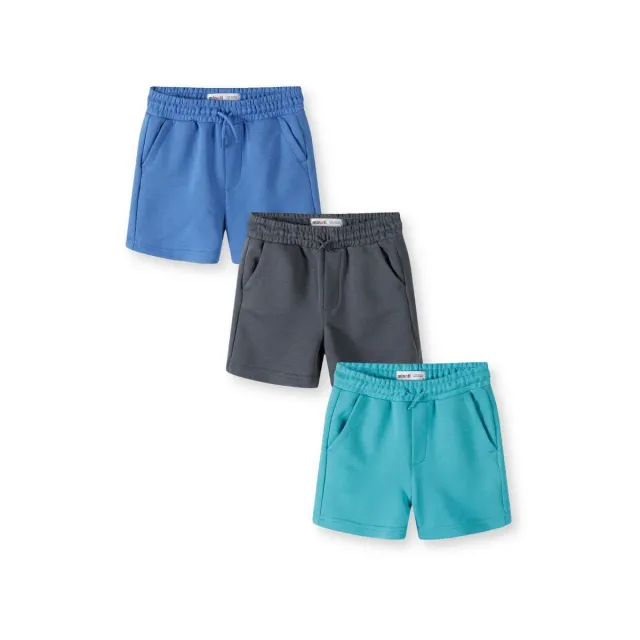 Minoti 44772 Sweatshorts turkis 3-pak bomuld