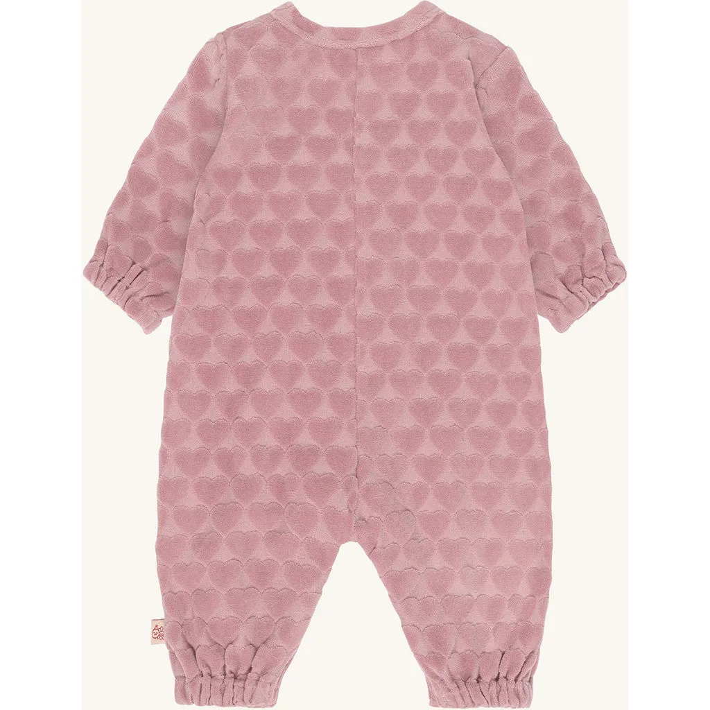 Hust & Claire Miles Heart jumpsuit heather hjerter bomuld
