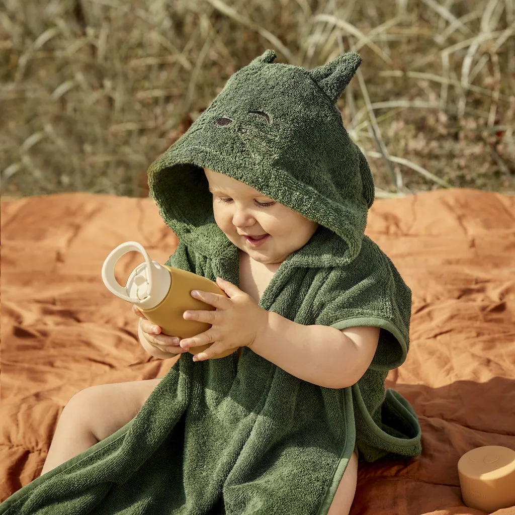 nuuroo Adelin poncho i økologisk bomuld Tea leaf