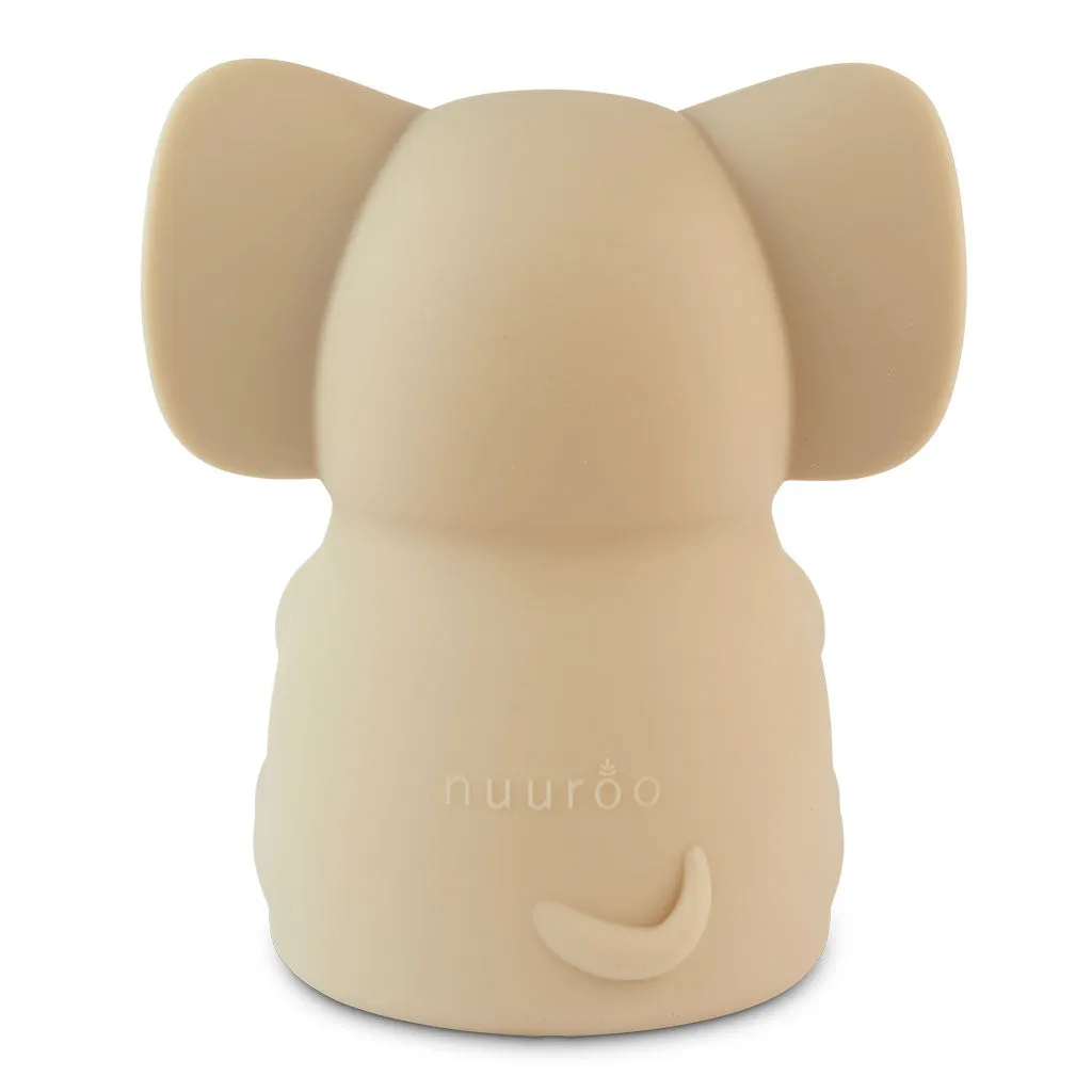 nuuroo Sigge elefant natlampe Cream silikone