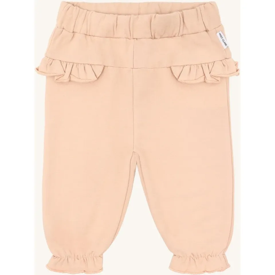 Hust & Claire HCGenny solid flounce joggingbukser Rugby Tan