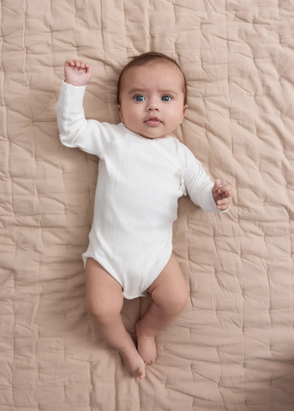 MarMar Copenhagen Alida Quilt babytæppe Beige Rose 120x120