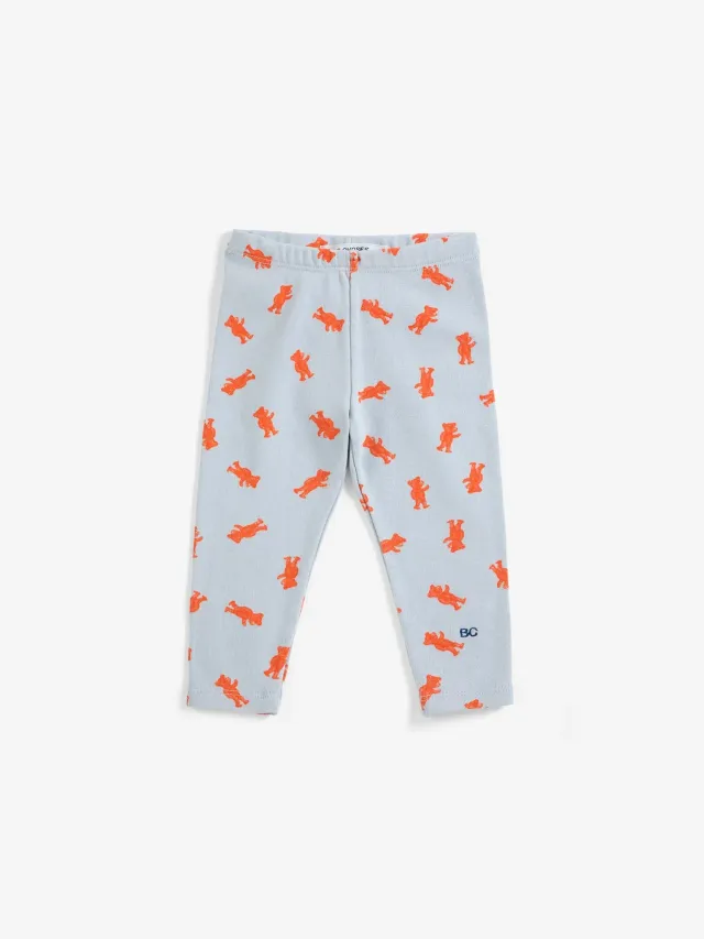 Bobo Choses Softpaw Monster leggings lyseblå 3M