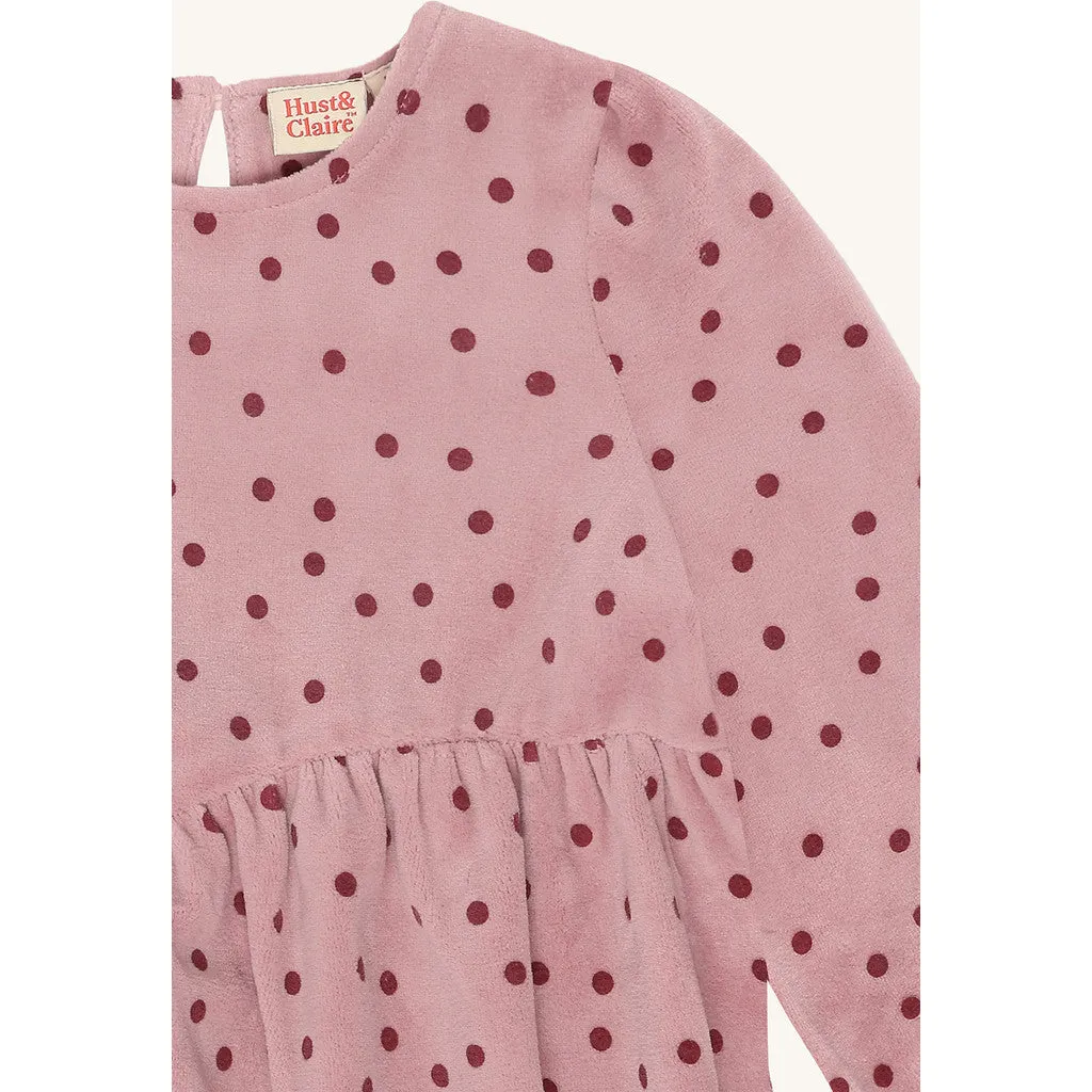 Hust & Claire Donna Dot kjole Heather hjerter