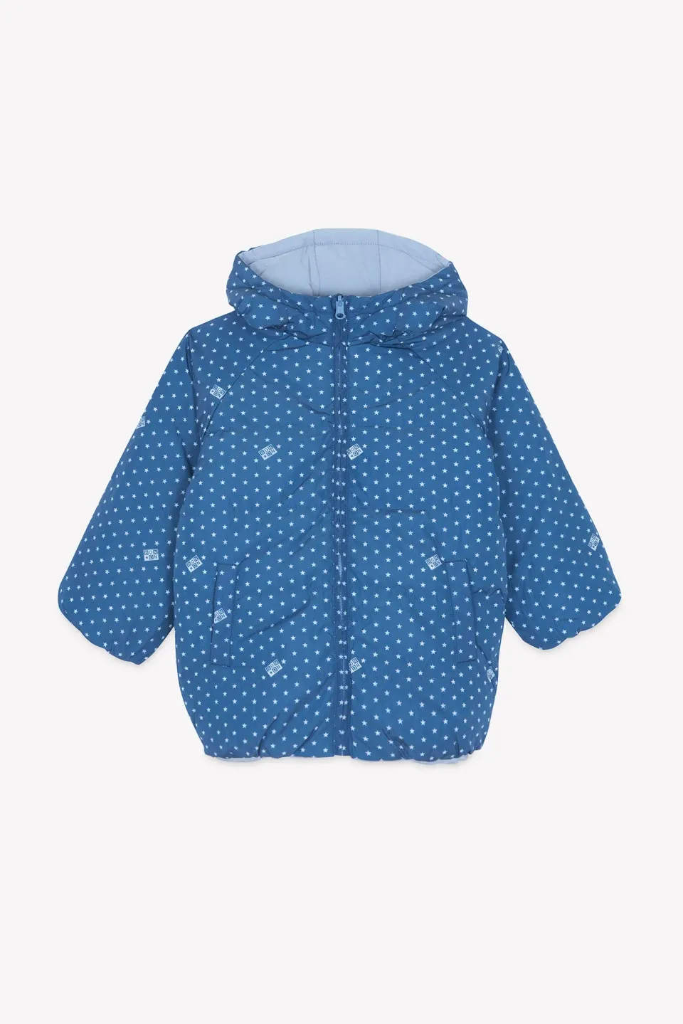 Bonton Paul dynejakke blue sea stjerner hætte