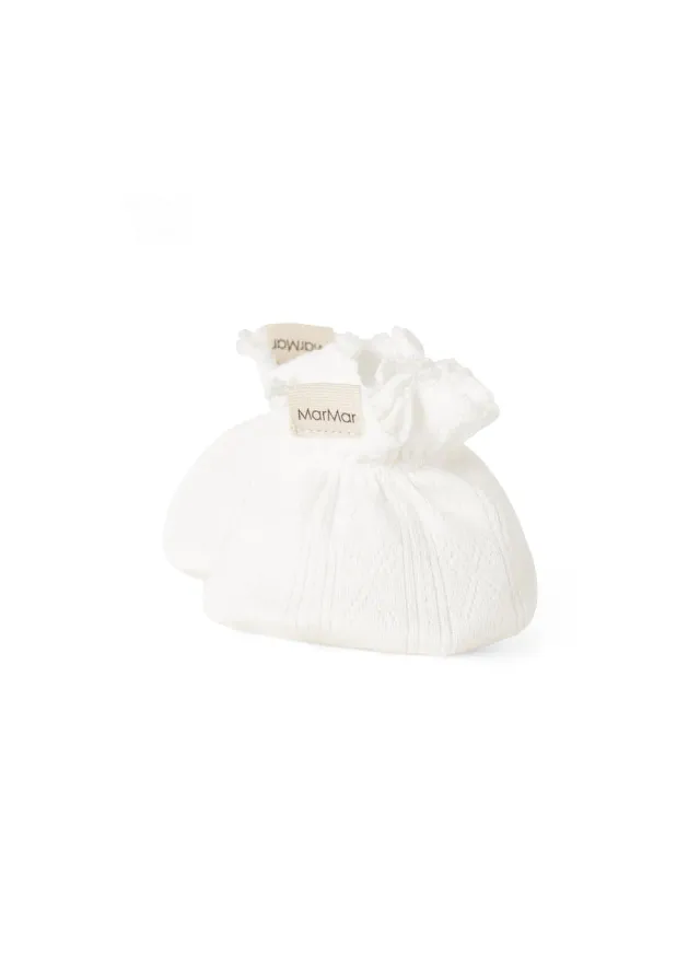 MarMar Bootsies Futter Gentle White pointelle