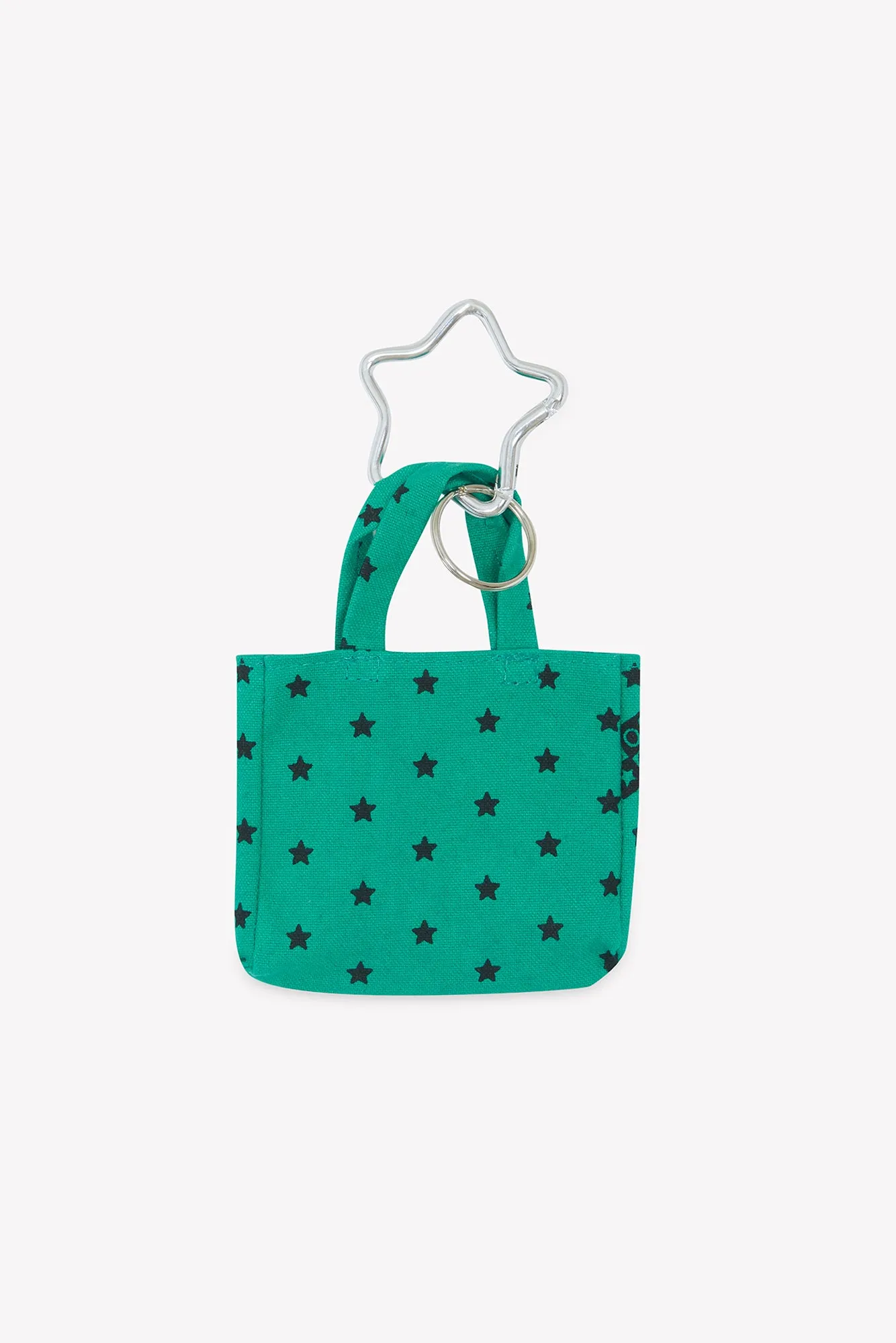 Bonton Cabas nøglering mini tote grøn