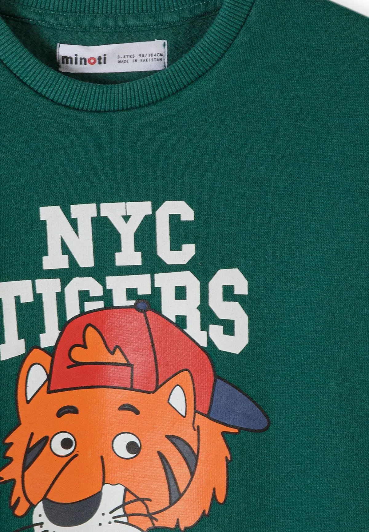 Minoti 45483 sweatshirt 2-pak med tiger til drenge