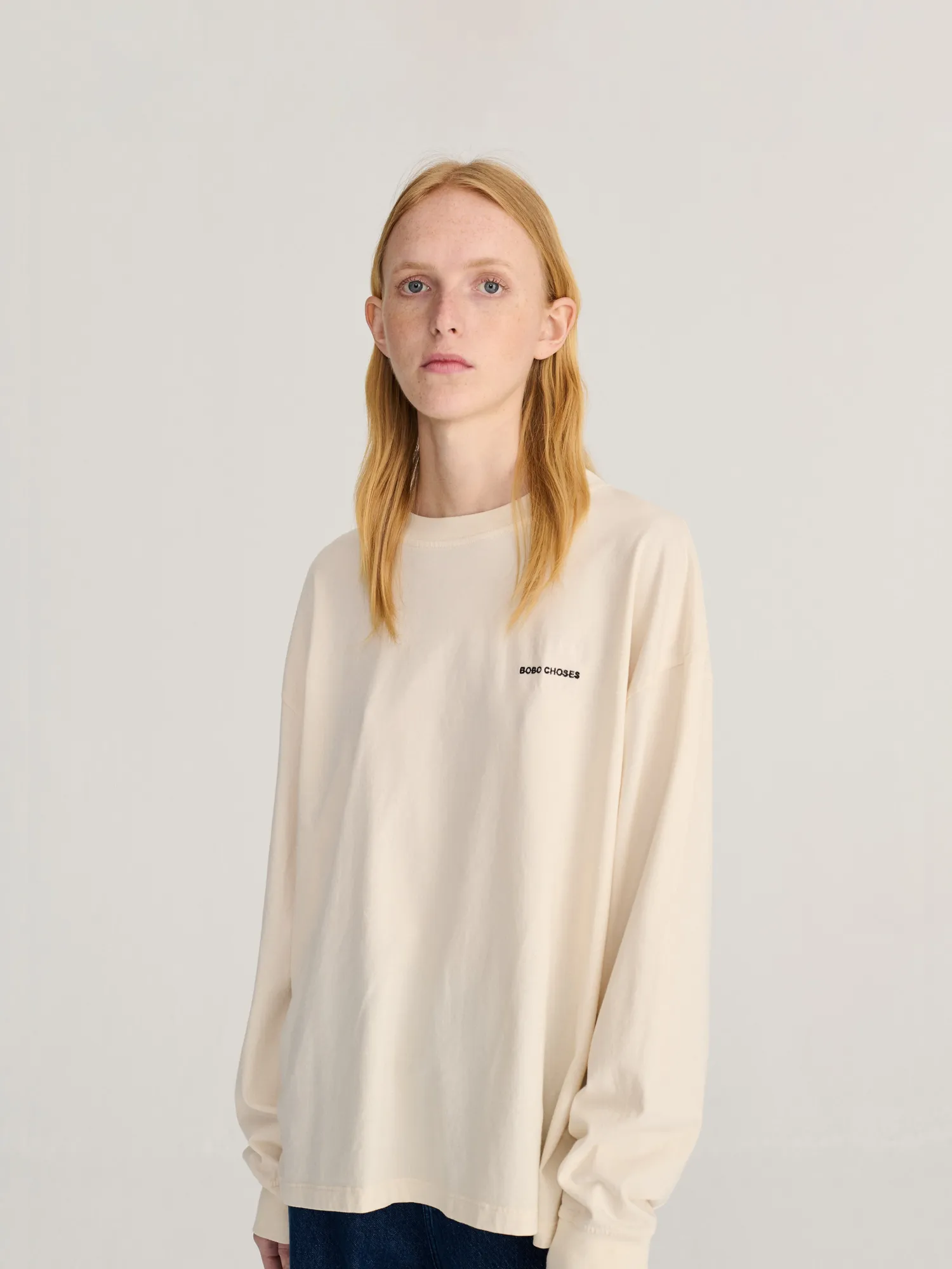 Bobo Choses Hidden Monster T-shirt offwhite økologisk